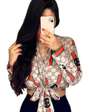 Load image into Gallery viewer, Sassy Tie Blouse
